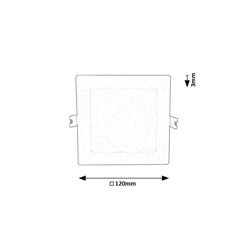 Rabalux - LED Vgradna svetilka LED/6W/230V 12x12 cm bela