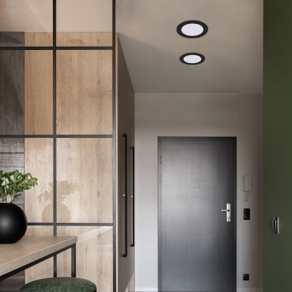 Rabalux - LED Vgradna svetilka LED/3W/230V pr. 9 cm črna