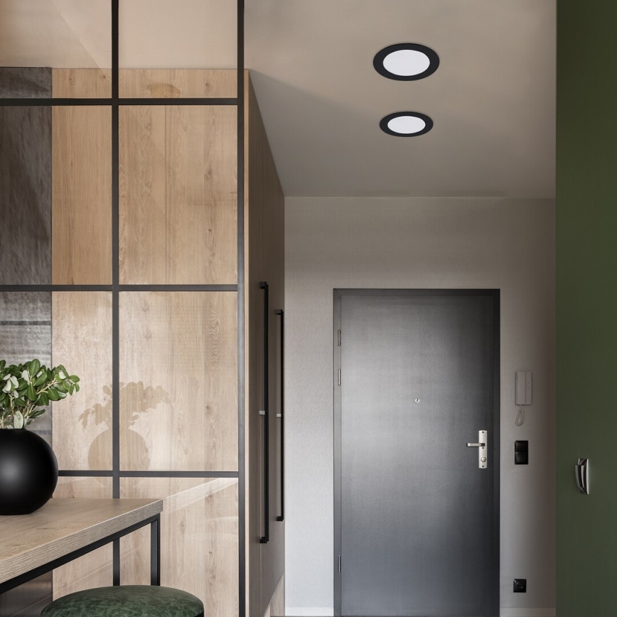 Rabalux - LED Vgradna svetilka LED/3W/230V pr. 9 cm črna