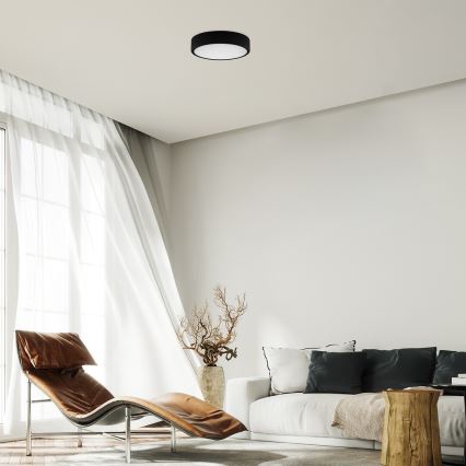 Rabalux - LED Stropna svetilka LED/22W/230V 3000/4000/6000K pr. 21 cm črna