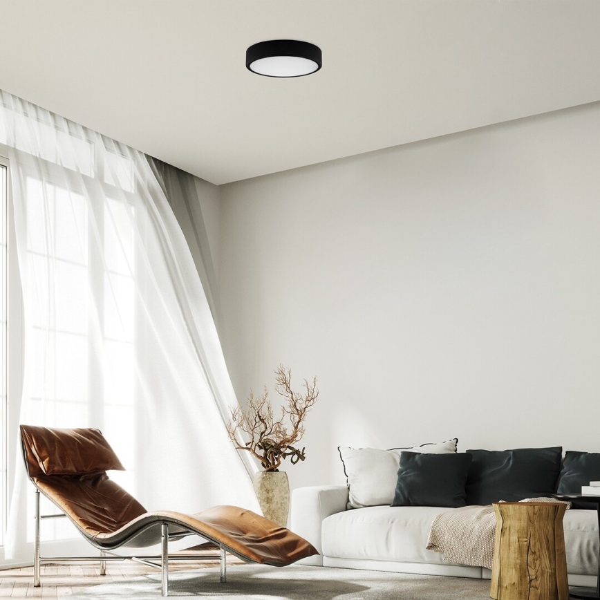 Rabalux - LED Stropna svetilka LED/22W/230V 3000/4000/6000K pr. 21 cm črna