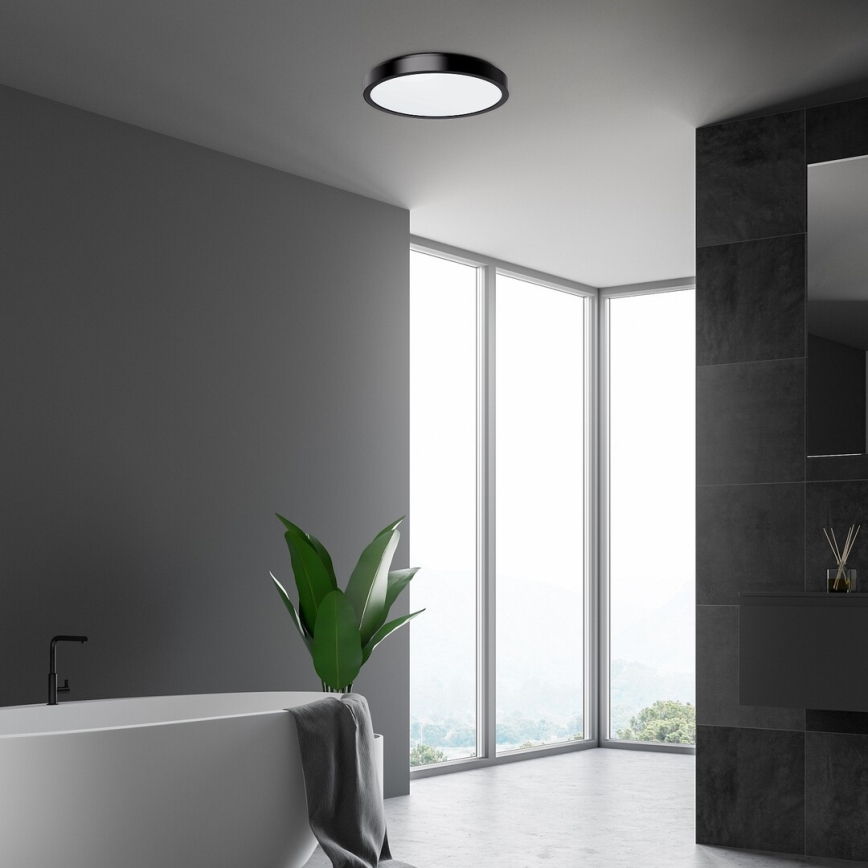 Rabalux - LED Kopalniška stropna svetilka LED/36W/230V IP44 4000K pr. 35 cm črna
