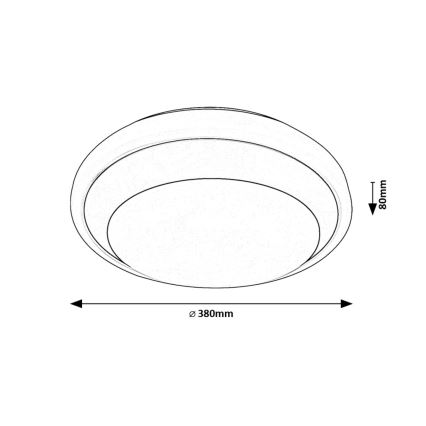 Rabalux - LED Stropna svetilka LED/24W/230V 4000K pr. 38 cm