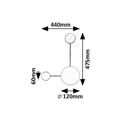 Rabalux - LED Stenska svetilka LED/7W/230V 3000K