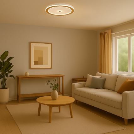 Rabalux - zatemnljiva LED stropna svetilka, 34 W, 230 V, 3000–6500 K, premer 51 cm, z daljinskim upravljalnikom