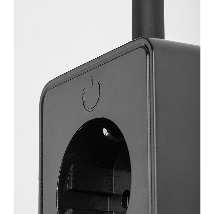 Rabalux - zatemnjiva stenska LED svetilka LED/4W/230V z USB priključkom za vtičnico 3000/4000/6000K črna