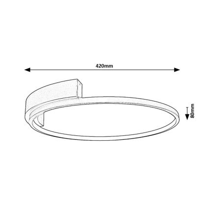 Rabalux - LED Stropna svetilka LED/23W/230V