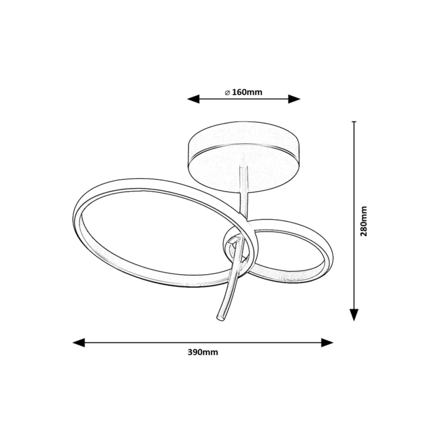 Rabalux - LED Lestenec na drogu LED/24W/230V