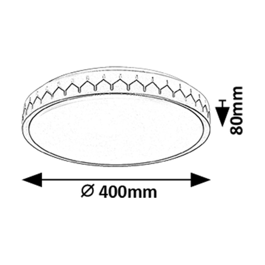 Rabalux - LED Zatemnitvena stropna svetilka LED/24W/230V 3000-6500K + Daljinski upravljalnik