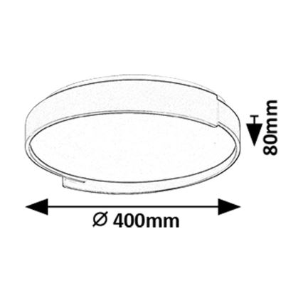 Rabalux - LED Zatemnitvena stropna svetilka LED/24W/230V 3000-6500K + Daljinski upravljalnik