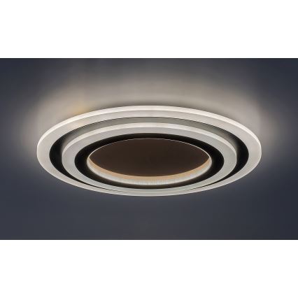 Rabalux - LED Zatemnitvena stropna svetilka LED/56W/230V 3000/4000/6000K mat krom/črna + Daljinski upravljalnik