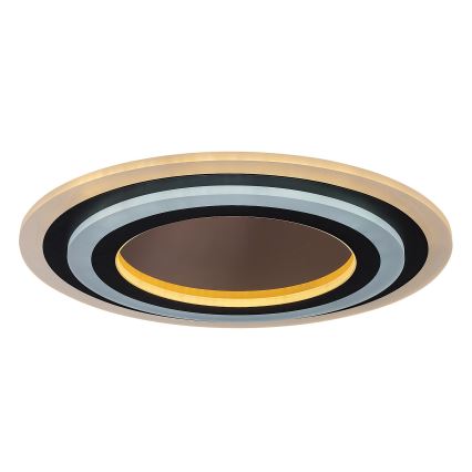 Rabalux - LED Zatemnitvena stropna svetilka LED/56W/230V 3000/4000/6000K mat krom/črna + Daljinski upravljalnik