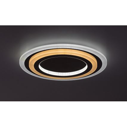 Rabalux - LED Zatemnitvena stropna svetilka LED/56W/230V 3000/4000/6000K mat krom + Daljinski upravljalnik