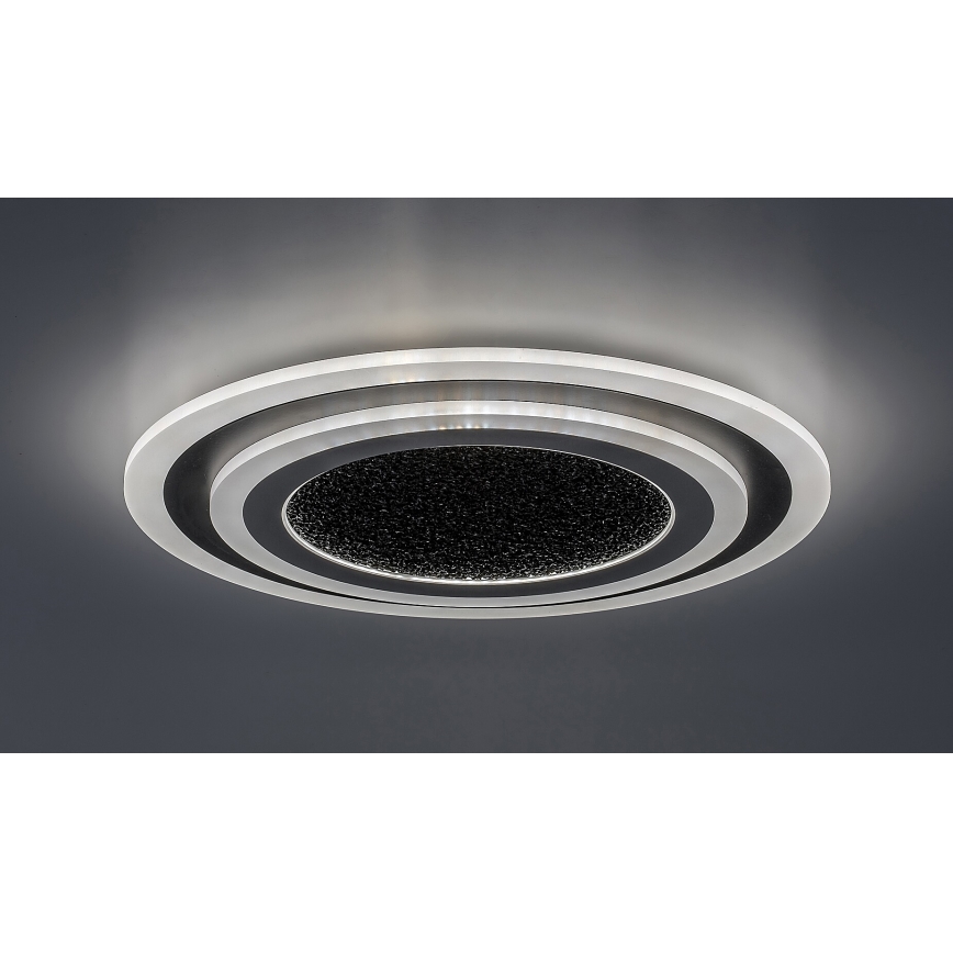 Rabalux - LED Zatemnitvena stropna svetilka LED/56W/230V 3000/4000/6000K črna + Daljinski upravljalnik