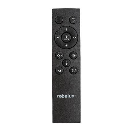 Rabalux - LED Zatemnitvena stropna svetilka LED/56W/230V 3000/4000/6000K črna + Daljinski upravljalnik