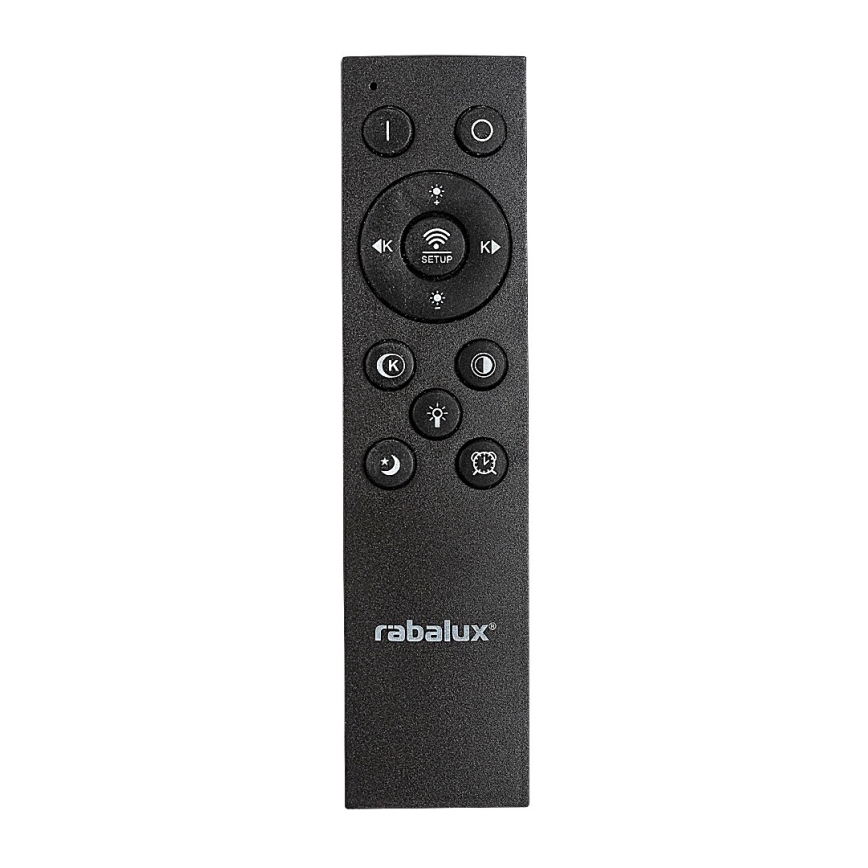 Rabalux - LED Zatemnitvena stropna svetilka LED/56W/230V 3000/4000/6000K črna + Daljinski upravljalnik