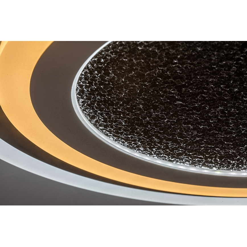 Rabalux - Zatemljiva stropna LED svetilka LED/56W/230V 3000/4000/6000K, črna + daljinski upravljalnik, premer 45 cm