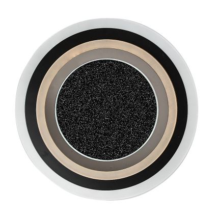 Rabalux - Zatemljiva stropna LED svetilka LED/56W/230V 3000/4000/6000K, črna + daljinski upravljalnik, premer 45 cm