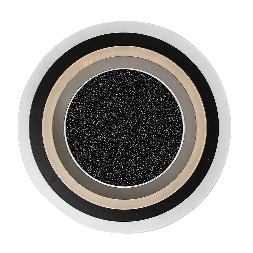 Rabalux - Zatemljiva stropna LED svetilka LED/56W/230V 3000/4000/6000K, črna + daljinski upravljalnik, premer 45 cm