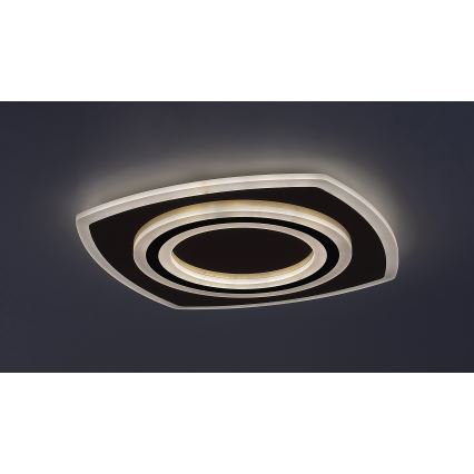Rabalux - LED Zatemnitvena stropna svetilka LED/60W/230V 3000/4000/6000K mat krom/črna + Daljinski upravljalnik