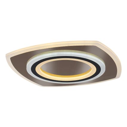 Rabalux - LED Zatemnitvena stropna svetilka LED/60W/230V 3000/4000/6000K mat krom/črna + Daljinski upravljalnik