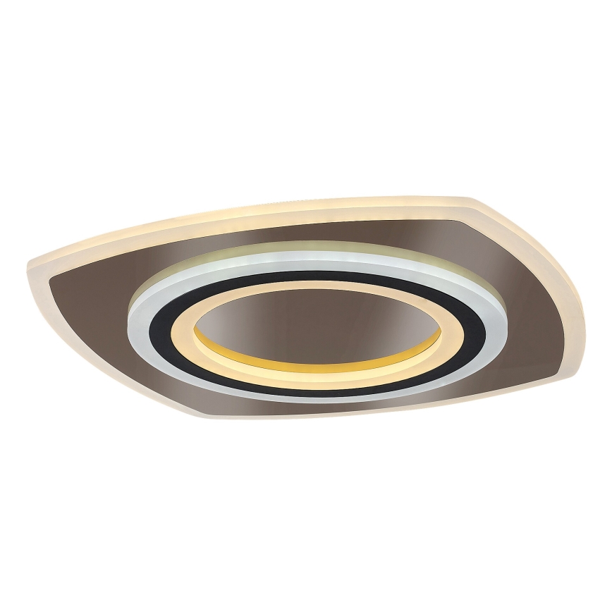 Rabalux - LED Zatemnitvena stropna svetilka LED/60W/230V 3000/4000/6000K mat krom/črna + Daljinski upravljalnik