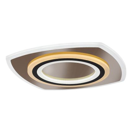 Rabalux - LED Zatemnitvena stropna svetilka LED/60W/230V 3000/4000/6000K mat krom/črna + Daljinski upravljalnik