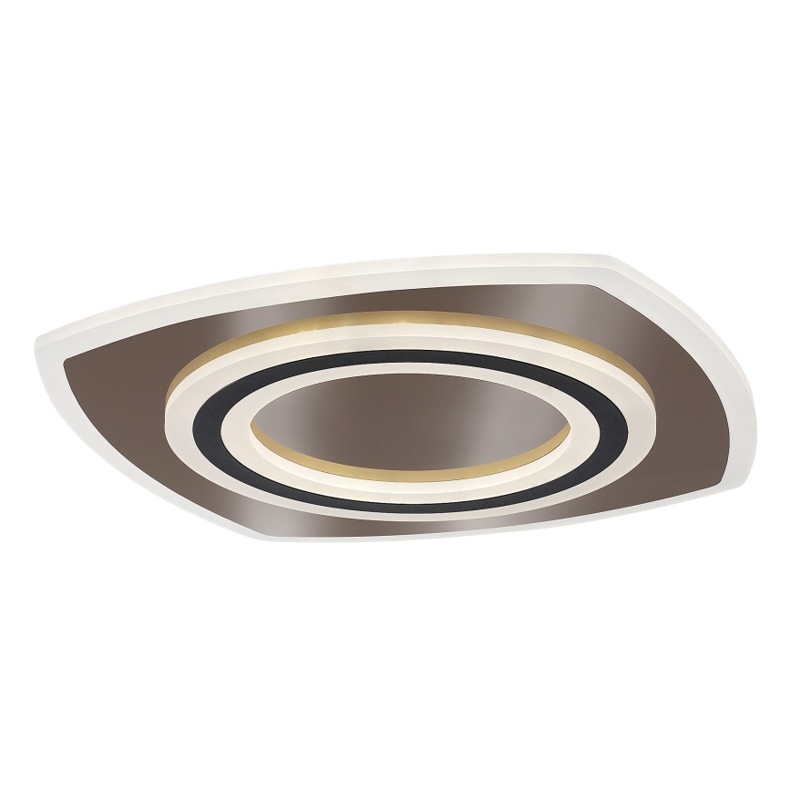 Rabalux - LED Zatemnitvena stropna svetilka LED/60W/230V 3000/4000/6000K mat krom/črna + Daljinski upravljalnik