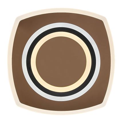 Rabalux - LED stropna svetilka z zatemnitvijo LED/60W/230V 3000/4000/6000K mat krom/črna + daljinski upravljalnik 48x48 cm