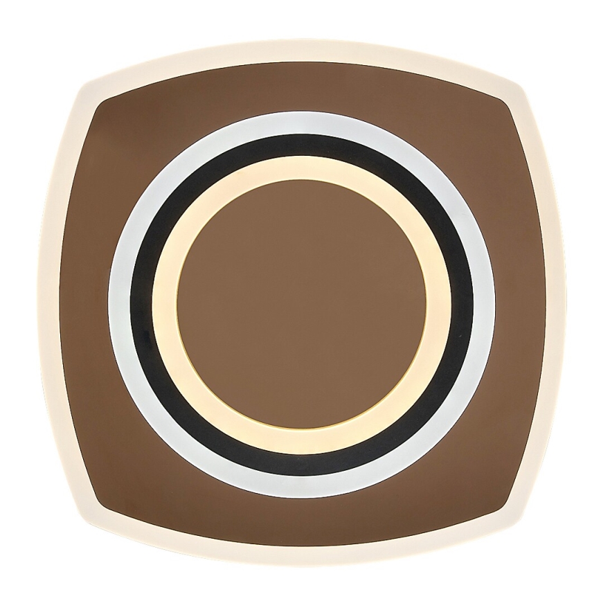 Rabalux - LED stropna svetilka z zatemnitvijo LED/60W/230V 3000/4000/6000K mat krom/črna + daljinski upravljalnik 48x48 cm