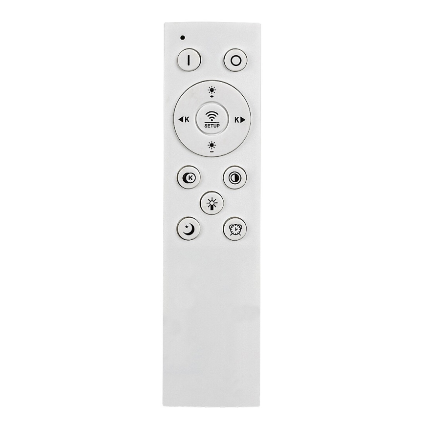 Rabalux - LED stropna svetilka z zatemnitvijo LED/60W/230V 3000/4000/6000K mat krom/črna + daljinski upravljalnik 48x48 cm