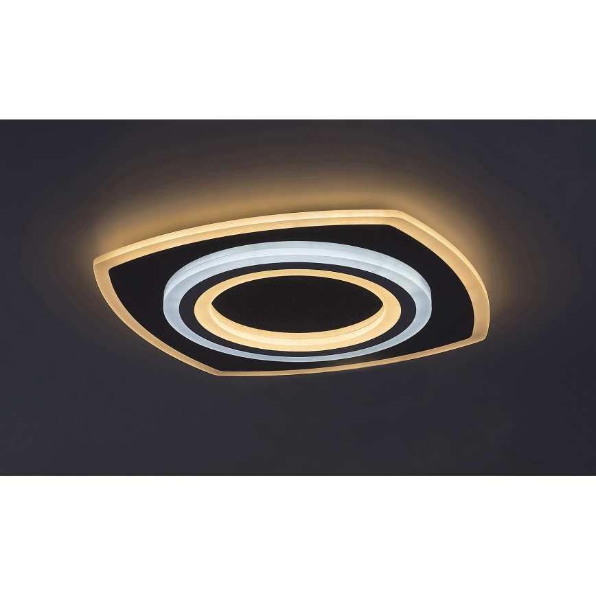 Rabalux - LED zatemnjevalna stropna svetilka LED/60W/230V 3000/4000/6000K matiran krom + daljinski upravljalnik 48x48 cm