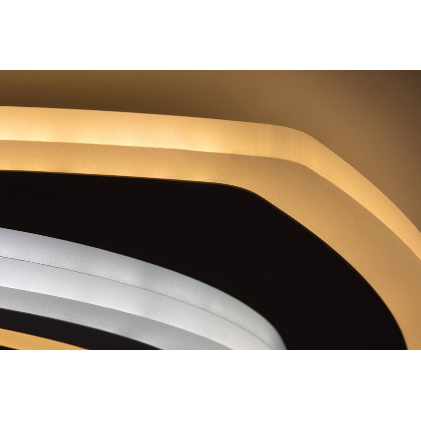 Rabalux - LED zatemnjevalna stropna svetilka LED/60W/230V 3000/4000/6000K matiran krom + daljinski upravljalnik 48x48 cm