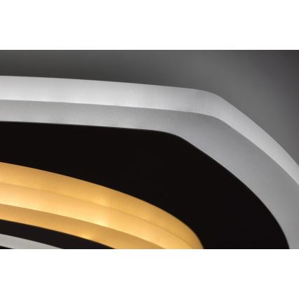 Rabalux - LED zatemnjevalna stropna svetilka LED/60W/230V 3000/4000/6000K matiran krom + daljinski upravljalnik 48x48 cm