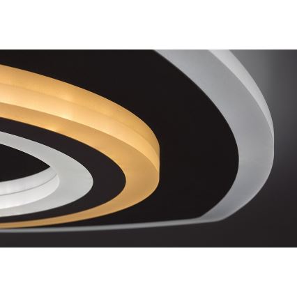 Rabalux - LED zatemnjevalna stropna svetilka LED/60W/230V 3000/4000/6000K matiran krom + daljinski upravljalnik 48x48 cm