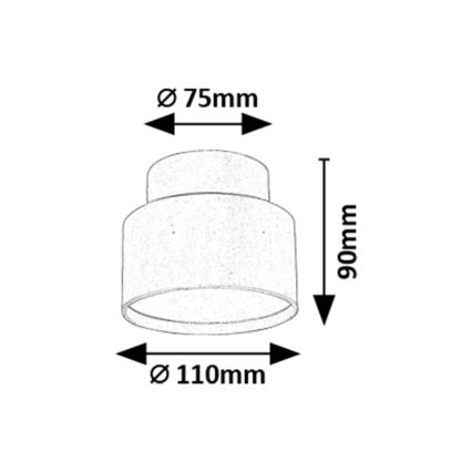 Rabalux - LED Stropna svetilka LED/16W/230V 3000K črna