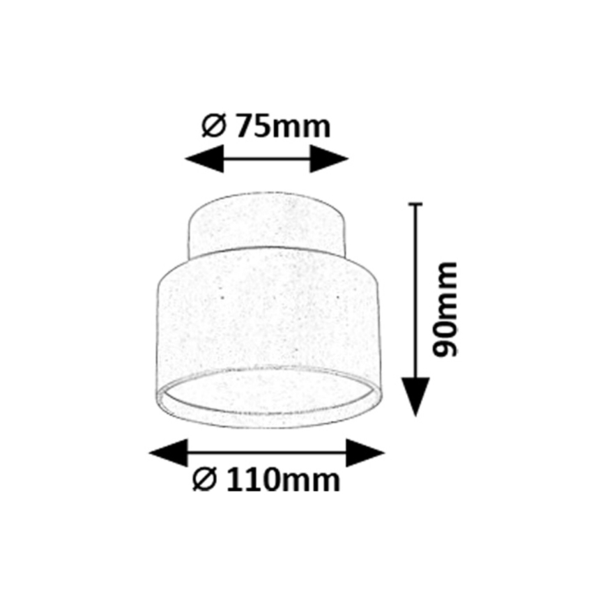 Rabalux - LED Stropna svetilka LED/16W/230V 3000K črna