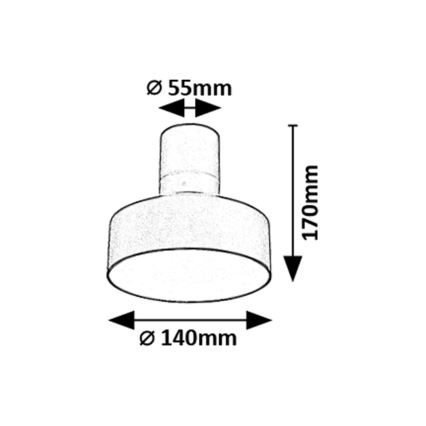 Rabalux - LED Stropna svetilka LED/16W/230V 3000K črna