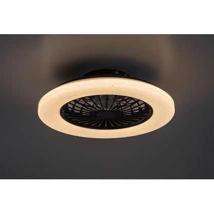 Rabalux - LED Zatemnitvena stropna svetilka z ventilatorjem LED/48W/230V 3000-6500K + Daljinski upravljalnik