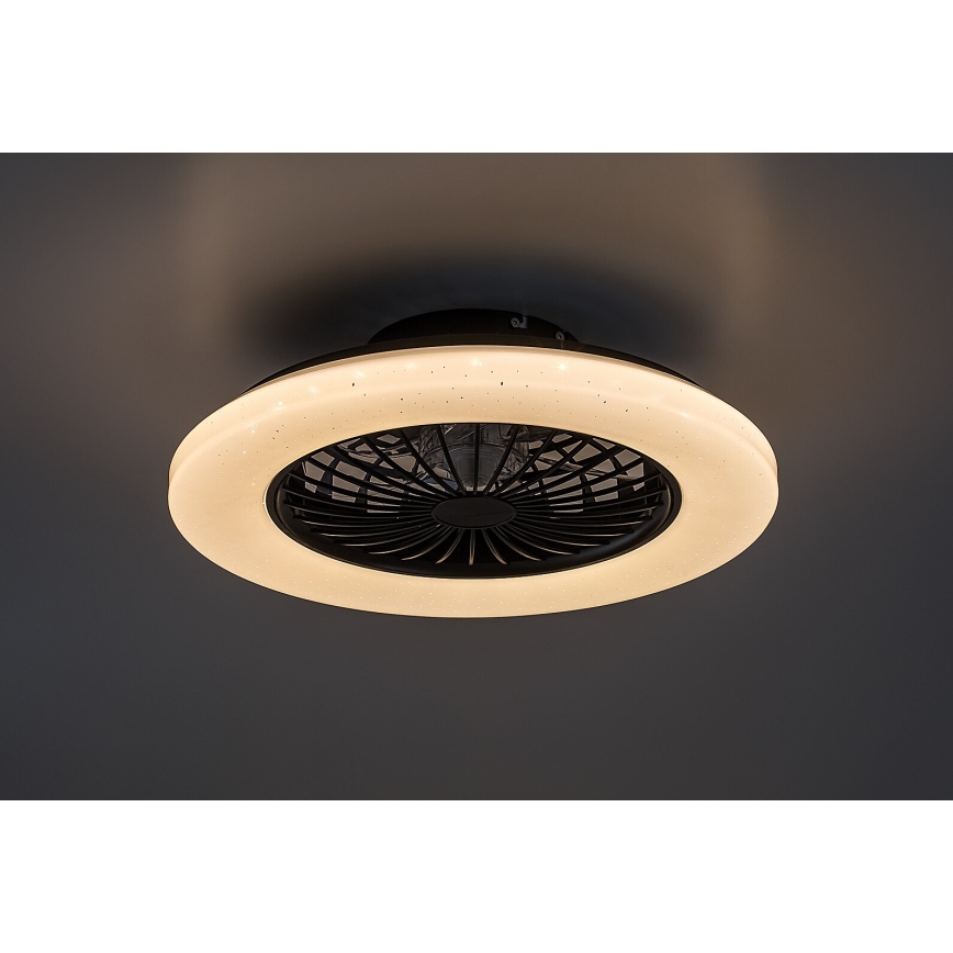 Rabalux - LED Zatemnitvena stropna svetilka z ventilatorjem LED/48W/230V 3000-6500K + Daljinski upravljalnik
