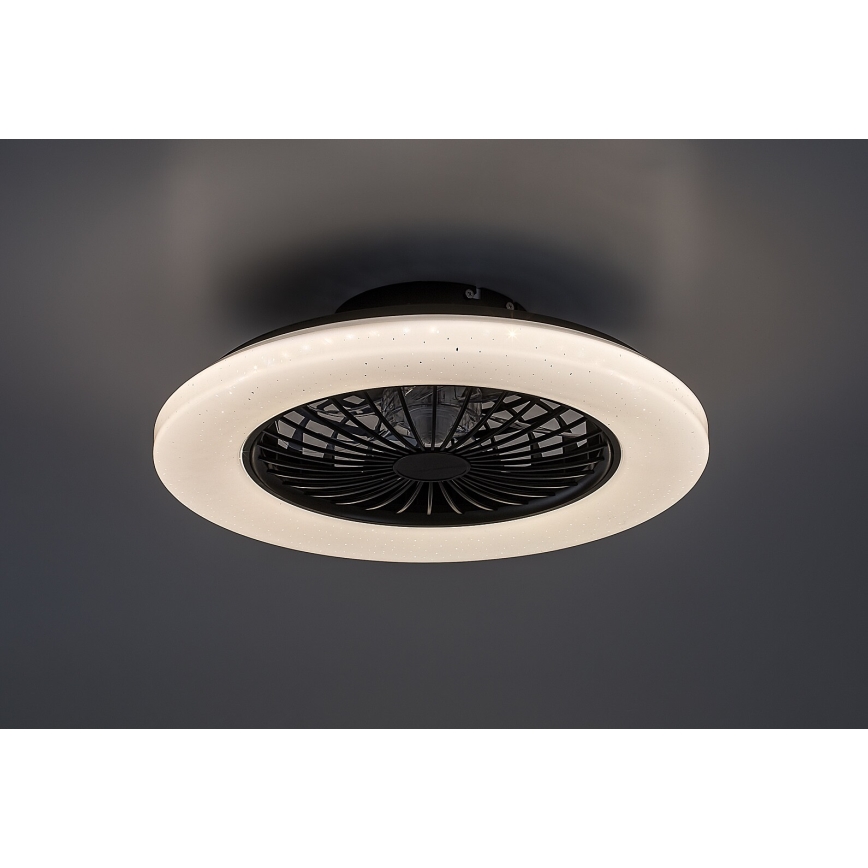 Rabalux - LED Zatemnitvena stropna svetilka z ventilatorjem LED/48W/230V 3000-6500K + Daljinski upravljalnik
