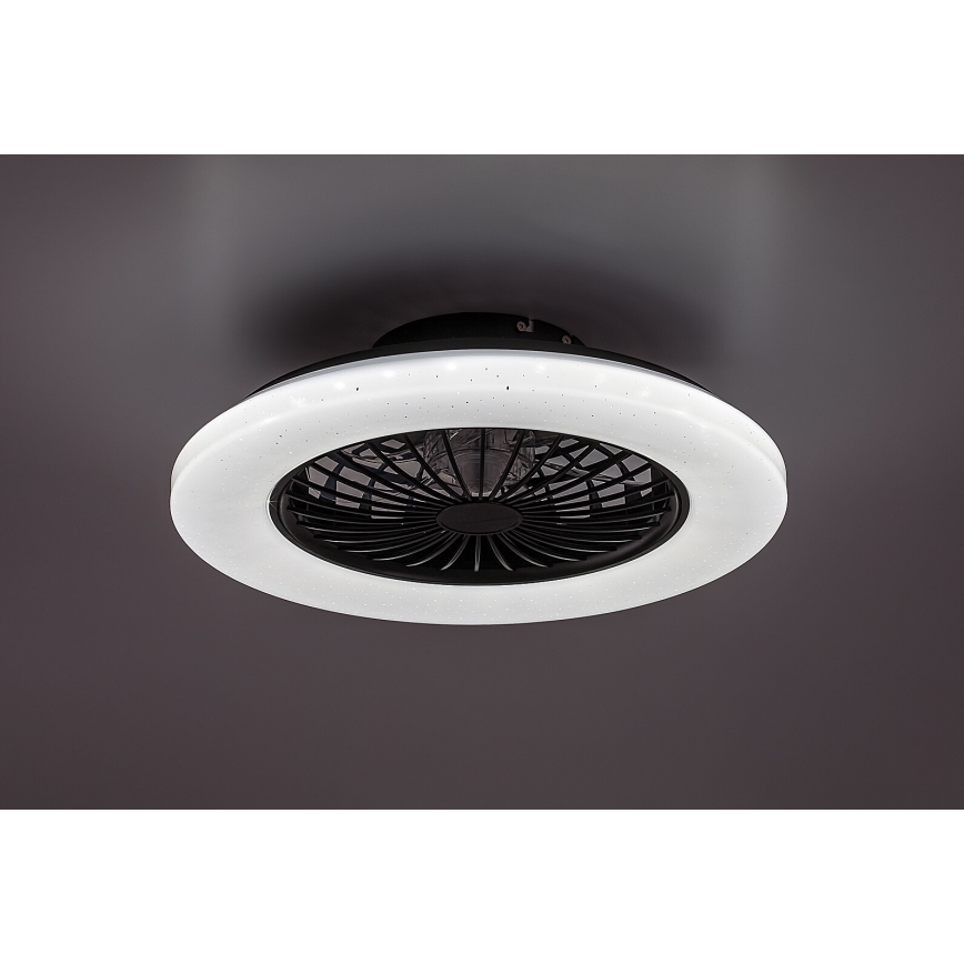 Rabalux - LED Zatemnitvena stropna svetilka z ventilatorjem LED/48W/230V 3000-6500K + Daljinski upravljalnik