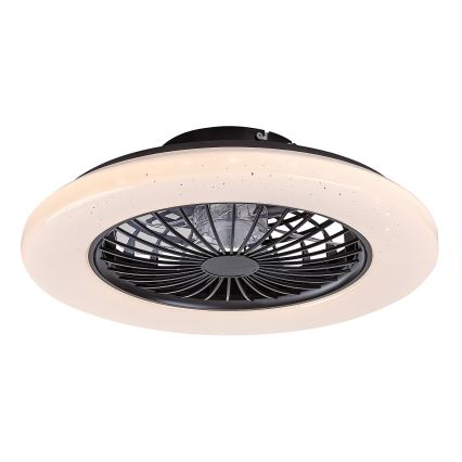 Rabalux - LED Zatemnitvena stropna svetilka z ventilatorjem LED/48W/230V 3000-6500K + Daljinski upravljalnik