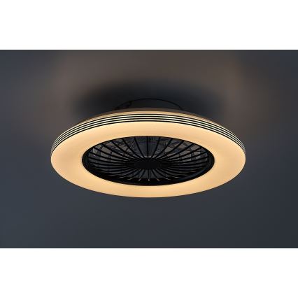 Rabalux - LED Zatemnitvena stropna svetilka z ventilatorjem LED/48W/230V 3000-6500K + Daljinski upravljalnik