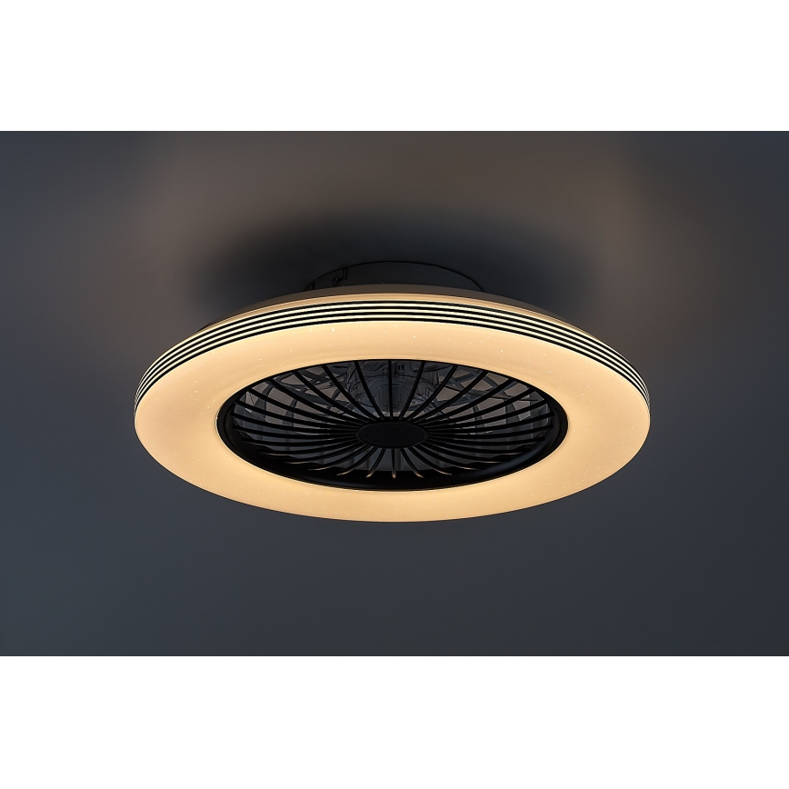 Rabalux - LED Zatemnitvena stropna svetilka z ventilatorjem LED/48W/230V 3000-6500K + Daljinski upravljalnik
