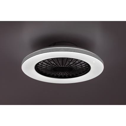 Rabalux - LED Zatemnitvena stropna svetilka z ventilatorjem LED/48W/230V 3000-6500K + Daljinski upravljalnik
