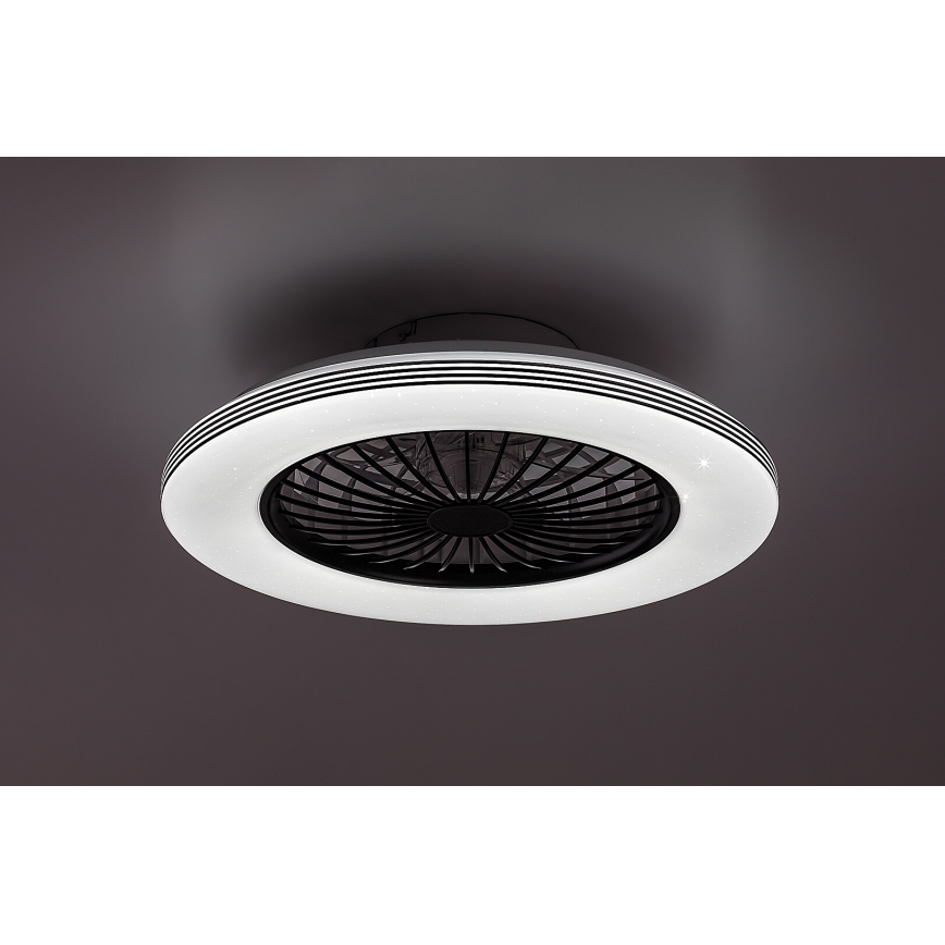 Rabalux - LED Zatemnitvena stropna svetilka z ventilatorjem LED/48W/230V 3000-6500K + Daljinski upravljalnik