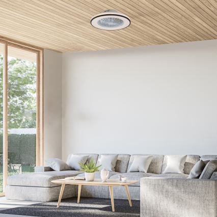 Rabalux - LED Zatemnitvena stropna svetilka z ventilatorjem LED/48W/230V 3000-6500K + Daljinski upravljalnik