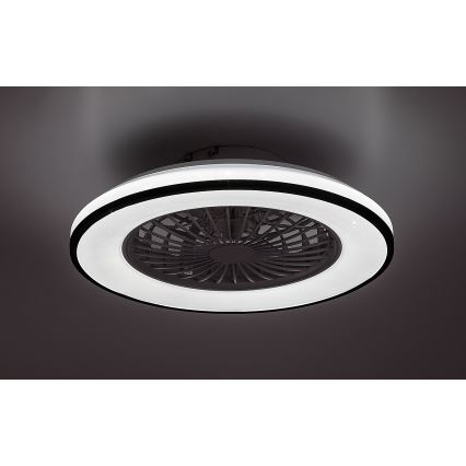 Rabalux - LED Zatemnitvena stropna svetilka z ventilatorjem LED/48W/230V 3000-6500K + Daljinski upravljalnik