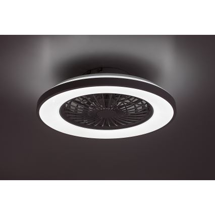 Rabalux - LED Zatemnitvena stropna svetilka z ventilatorjem LED/48W/230V 3000-6500K + Daljinski upravljalnik